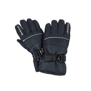 isotoner Kids Waterproof Winter Gloves Fleece Lining Black Small Medium 4-7 New